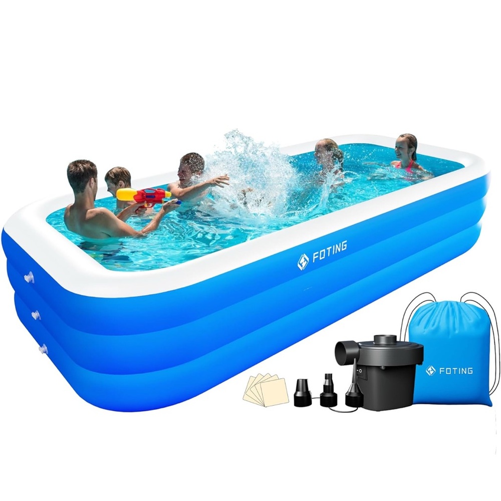 FOTING big Inflatable pool for adults and children of 120 x 72 x 22 inches